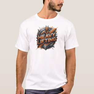 Classic Orange HEAVY LIFTING Custom Tee