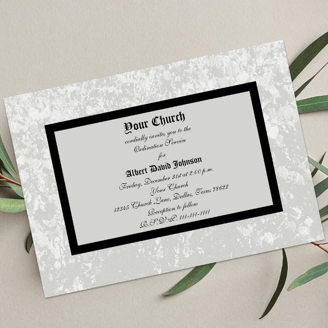 Classic Ordination Invitation Issued by Church (Creator Uploaded)