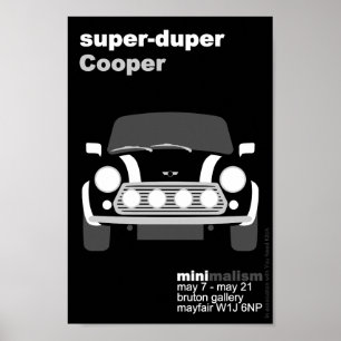 Classic Original Mini Car minimalist art Poster