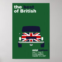 Classic Original Mini Cooper minimalist art