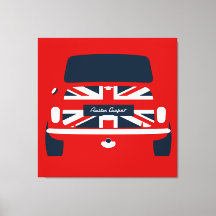Classic original Union Jack, Austin Mini Cooper