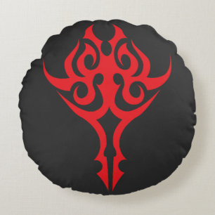 Classic Ornamental Floral Border Elegant Design Round Cushion