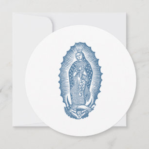 Classic Our Lady of Guadalupe with Roses Invitation