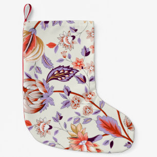 Classic paisley and fine lace pattern, Persian pat Small Christmas Stocking