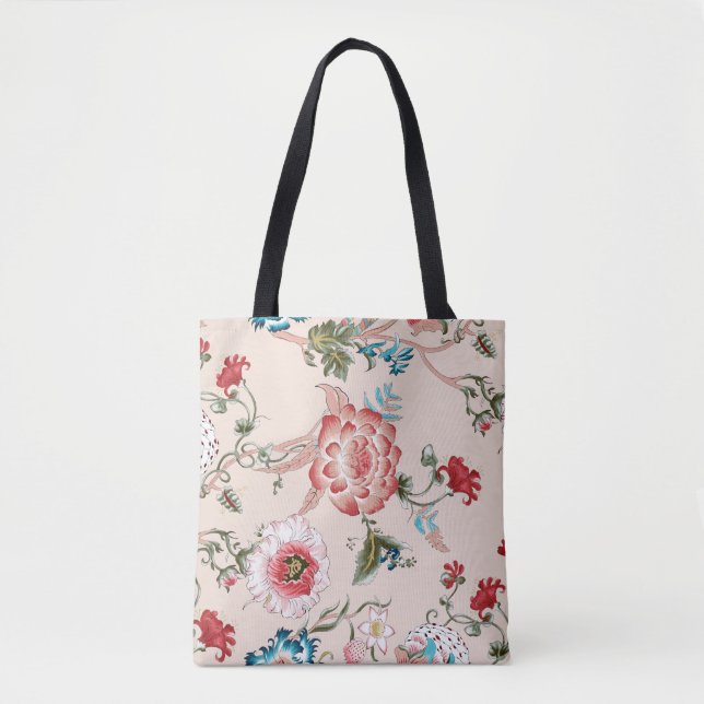 Classic paisley and fine lace pattern, Persian pat Tote Bag (Front)