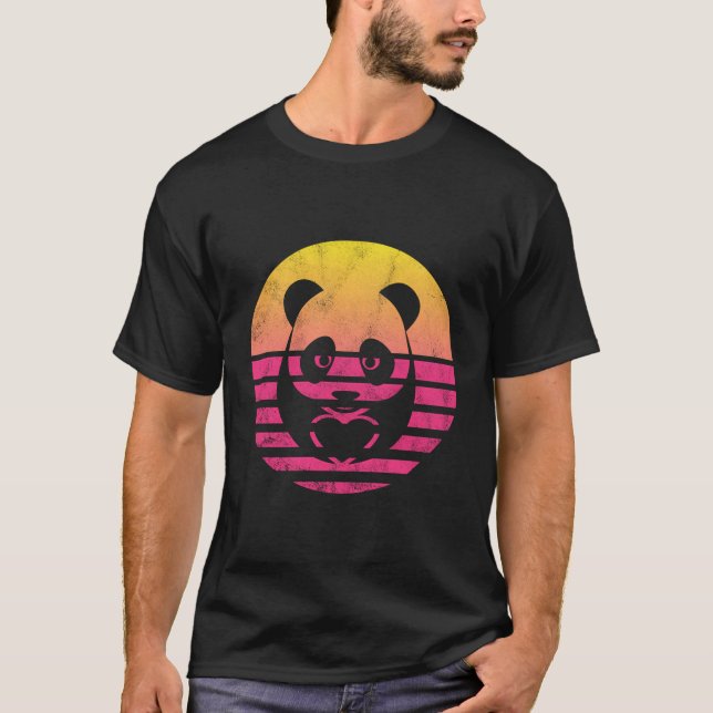 Classic Panda Heart Gift T-Shirt (Front)
