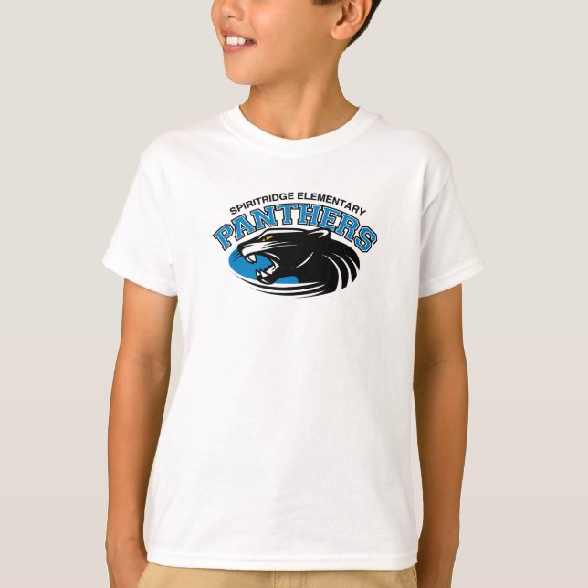 Classic Panther Kids Tee (White) (Front)