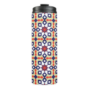 Classic Pattern Ornament,Seamless Geometric Patter Thermal Tumbler