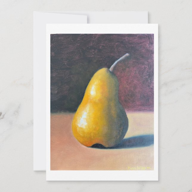 Classic pear  thank you card (Front)