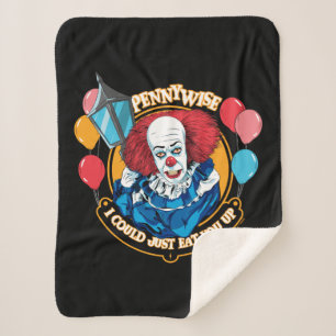 Classic Pennywise - I Could Just Eat You Up Sherpa Blanket