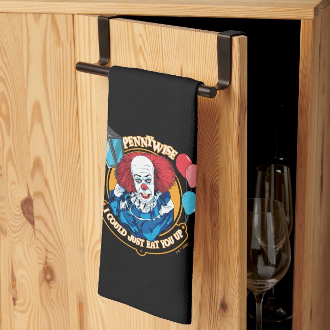 Classic Pennywise - I Could Just Eat You Up Tea Towel (Thirds Fold)