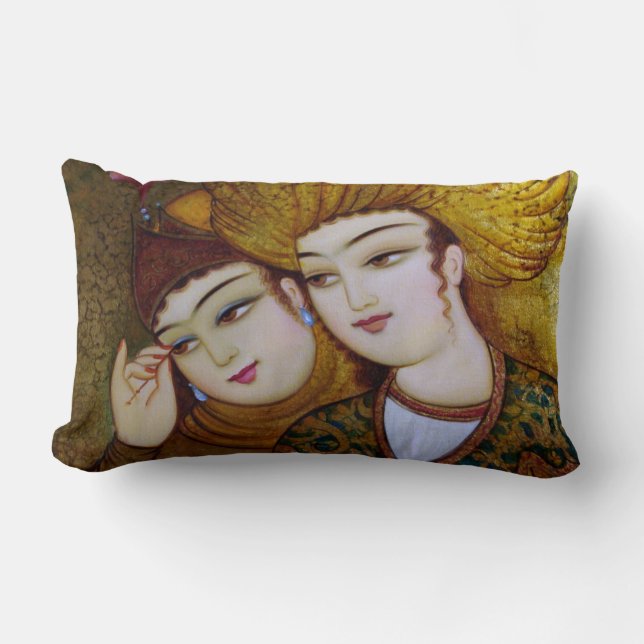 Classic Persian Art Lumbar Cushion (Front)