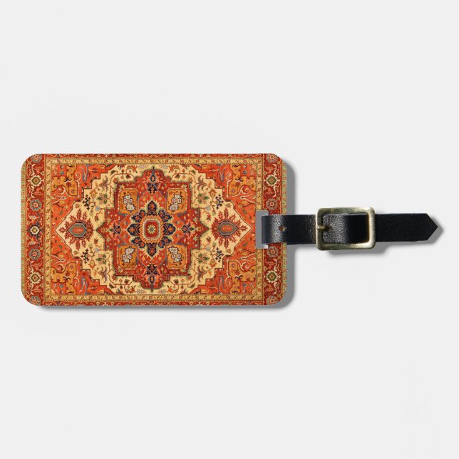 CLASSIC PERSIAN RUG LUGGAGE TAG (Front Horizontal)
