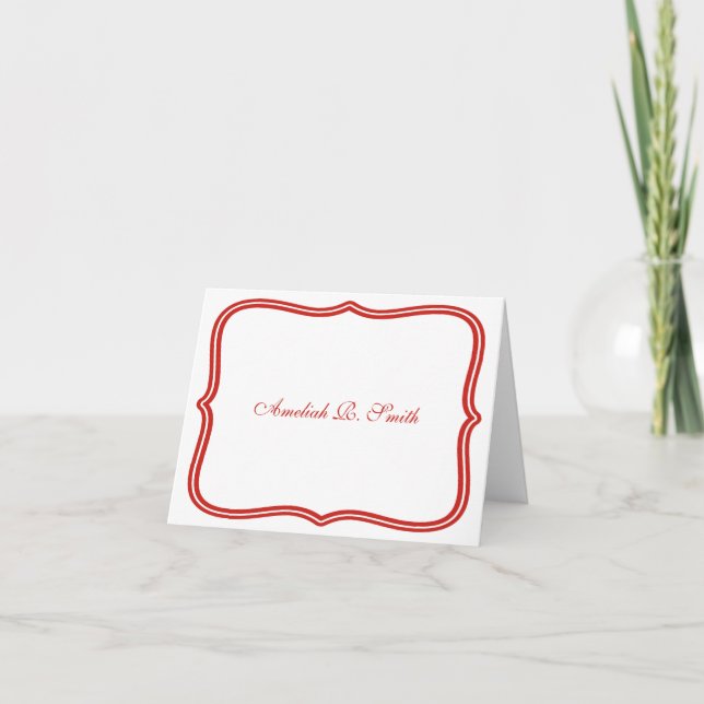 Classic Personal or Business Notecards (Front)