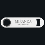 Classic Personalised Bridesmaid Name<br><div class="desc">Personalised Bridesmaid Name Gifts
This design features personalised bridesmaid's name and title in classic serif font style on white background.

Also perfect for Maid of Honour,  Mother of the Bride and more.</div>