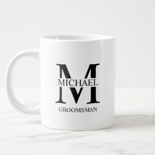Classic Personalised Groomsman Coffee Mug