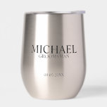 Classic Personalised Groomsman Name<br><div class="desc">Classic Personalised Groomsman Gifts
featuring personalised groomsman's name,  title and wedding date in classic serif font style.

Also perfect for Best Man,  Father of the Bride and more.</div>