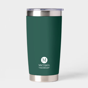Classic Personalised Groomsmen Monogram and Name Insulated Tumbler
