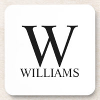 Classic Personalised Monogram and Name Beverage Co