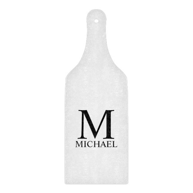 Classic Personalised Monogram and Name Cutting Boa Cutting Board (Front)