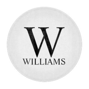 Classic Personalised Monogram and Name Cutting Board
