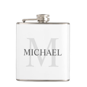 Classic Personalised Monogram and Name Hip Flask
