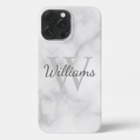 Classic Personalised Monogram and Name Marble