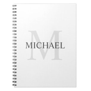 Classic Personalised Monogram and Name Notebook