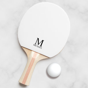 Classic Personalised Monogram and Name Ping Pong Paddle