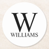 Classic Personalised Monogram and Name Square Pape