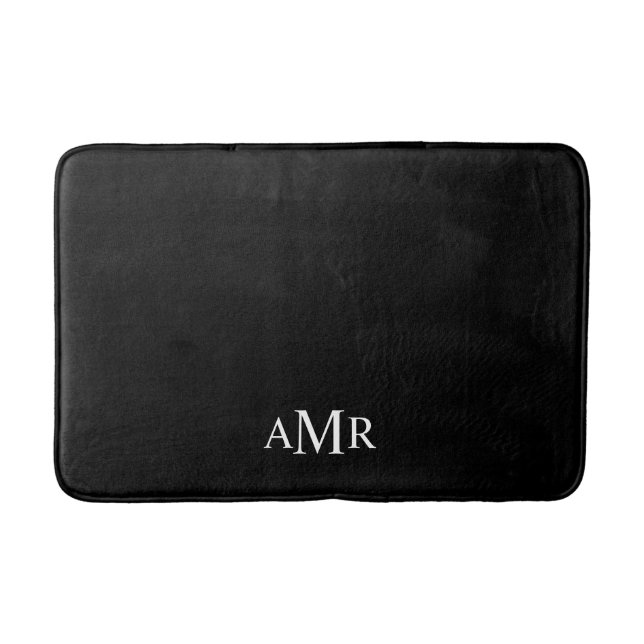 Classic Personalised Monogram Bath Mat (Front)