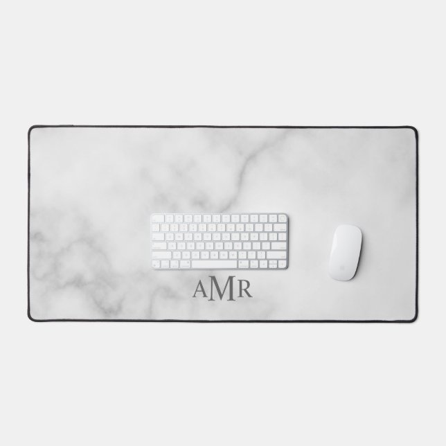 Classic Personalised Monogram Desk Mat (Keyboard & Mouse)