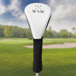 Classic Personalised Monogram Golf Clubs Golf Head Cover<br><div class="desc">Personalise the monogram in classic typography to create a unique golf gift and keepsake for any golfer. Designed by Thisisnotme©</div>