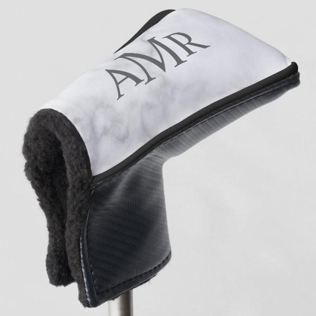 Classic Personalised Monogram Golf Head Cover (3/4 Front)