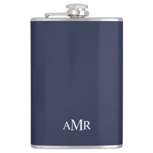 Classic Personalised Monogram Hip Flask