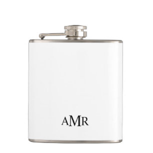Classic Personalised Monogram Hip Flask