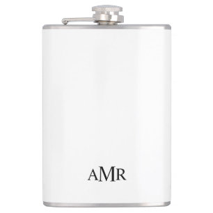 Classic Personalised Monogram Hip Flask