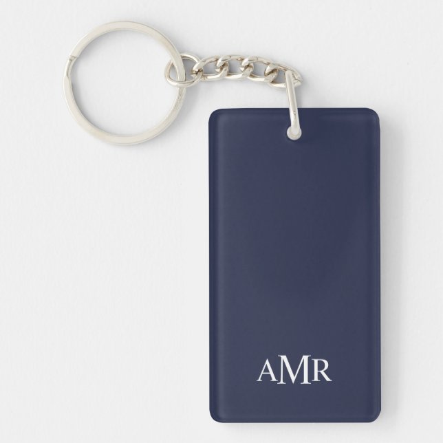 Classic Personalised Monogram Key Ring (Front)