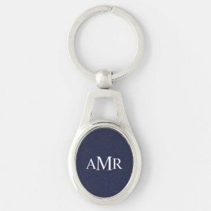 Classic Personalised Monogram Key Ring