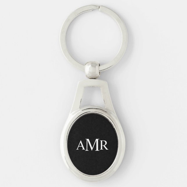 Classic Personalised Monogram Key Ring (Front)