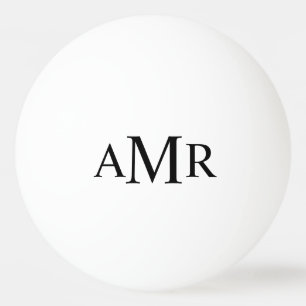 Classic Personalised Monogram Ping Pong Ball