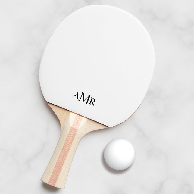 Classic Personalised Monogram Ping Pong Paddle (Creator Uploaded)