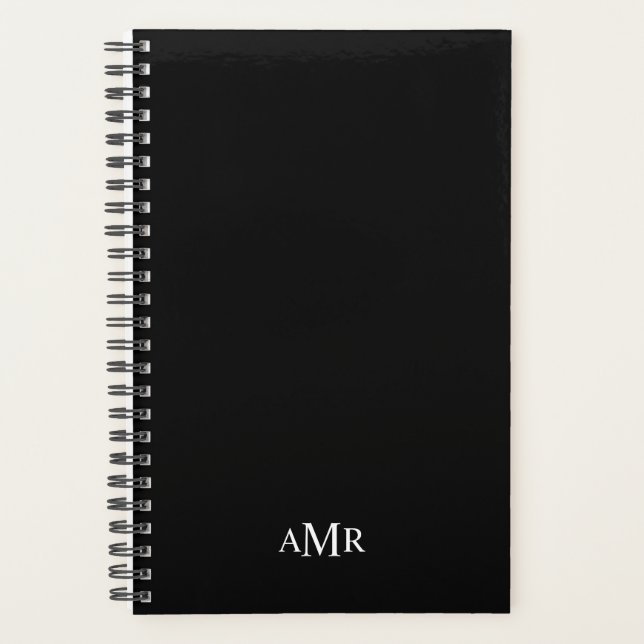 Classic Personalised Monogram Planner (Front)