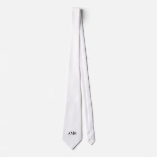 Classic Personalised Monogram Tie