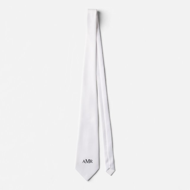 Classic Personalised Monogram Tie (Front)