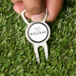 Classic Personalised Name Golf Clubs Divot Tool<br><div class="desc">Personalise the name in classic typography to create a unique golf gift and keepsake for any golfer. Designed by Thisisnotme©</div>