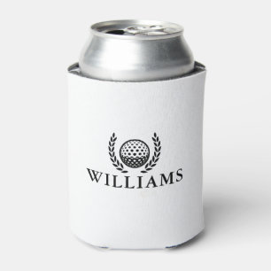 Classic Personalised Name Monogram Can Cooler