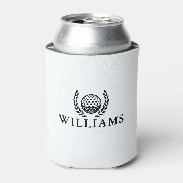 Classic Personalised Name Monogram Can Cooler (Can Front)