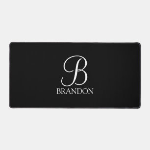Classic Personalised Script Monogram and Name Desk Mat