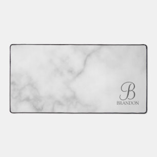 Classic Personalised Script Monogram and Name Desk Mat